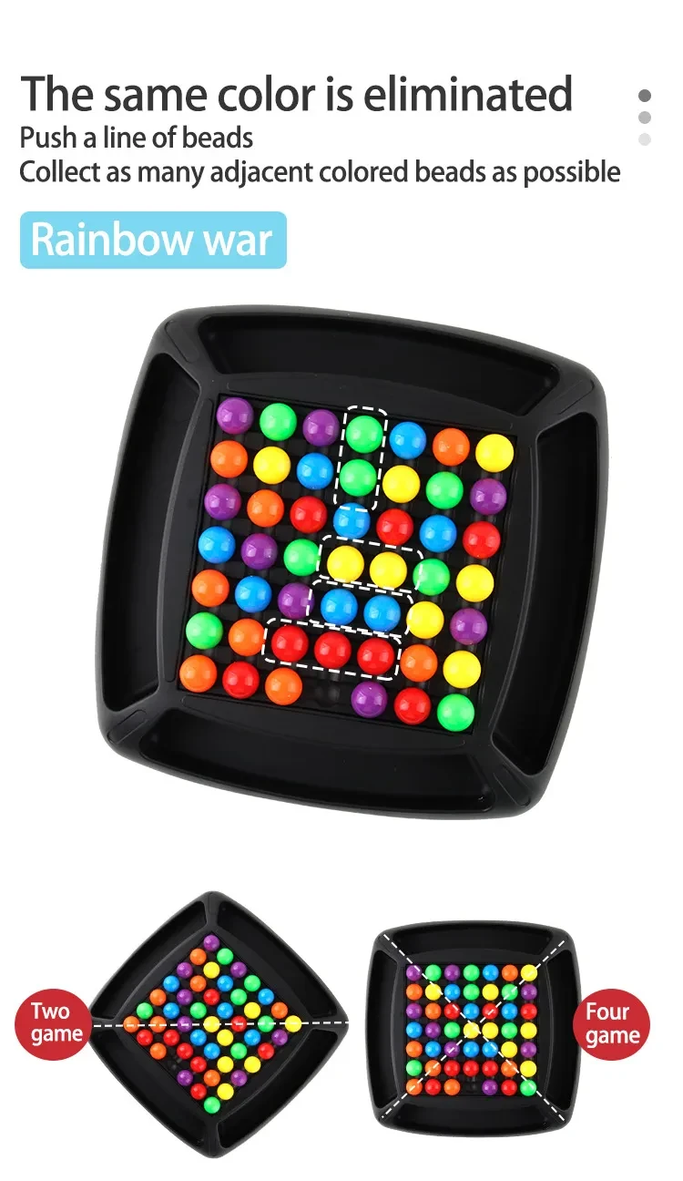 Children's educational colorful rainbow puzzle toy