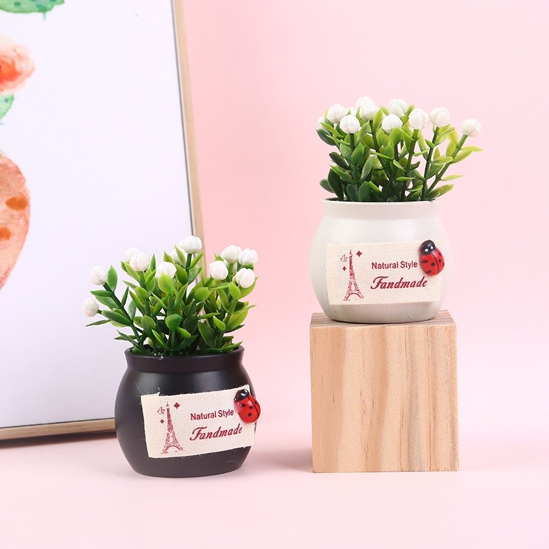 Auspicious Fruit Potted Plant Flower Personalized Car Accessories Aromatherapy Flower Bottle Ornaments