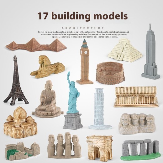 Children's Science And Education Simulation Famous Building Model Landmark Building