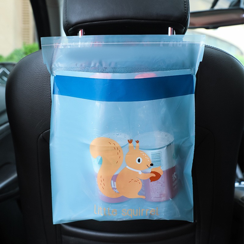 Disposable Adhesive Thickened Car Trash Bag Portable Buggy Bag
