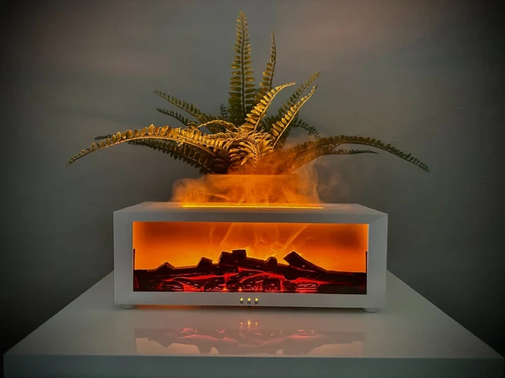 Fireplace Oil Diffuser Black