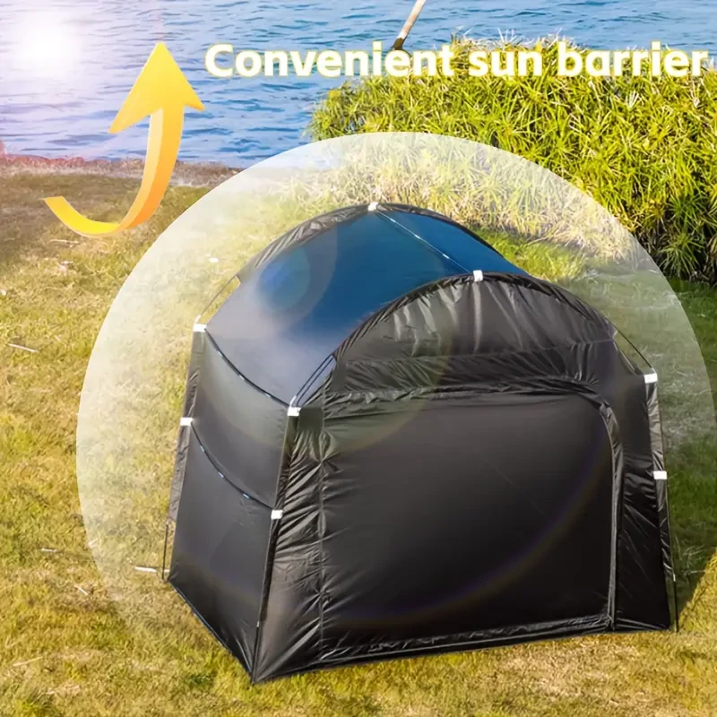 Outdoor Storage Bike Tent Sunlight Blocking and Sun Protection Outdoor Double Door Storage Tent