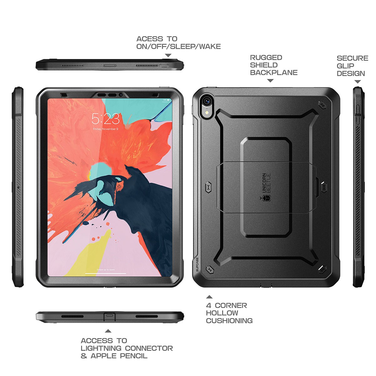 Compatible With Compatible With, Pencil For IPad Pro 12.9 SUPCASE UB PRO Full-body Cover With Built-in Screen Protector & Kickstand