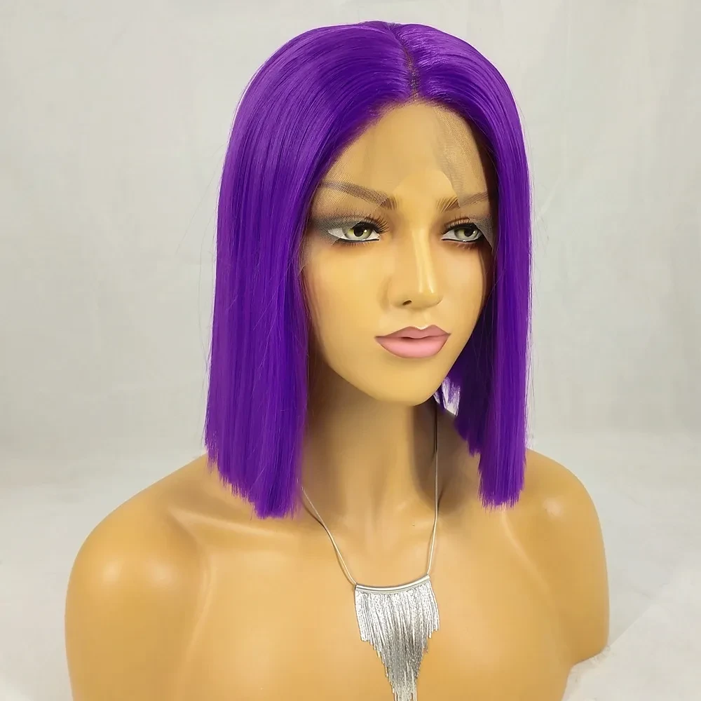 Dark Purple Bob Wig