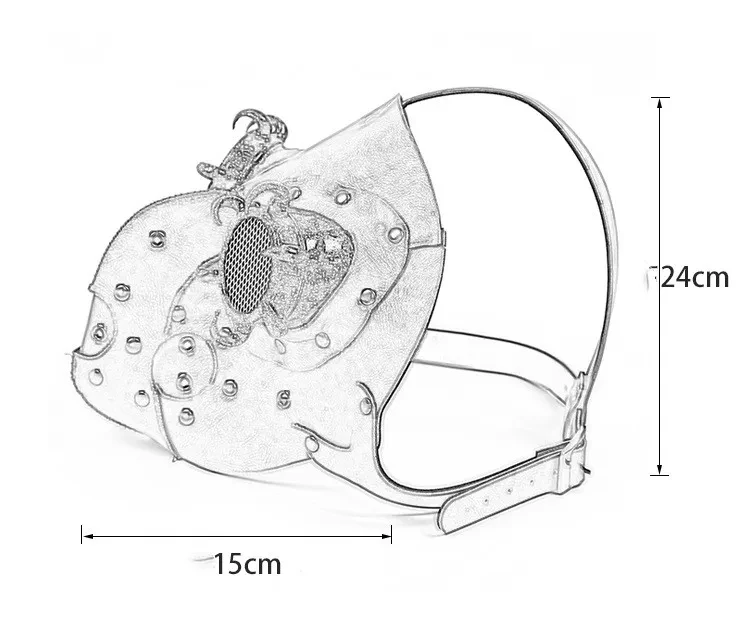 Halloween Cocktail Party Game Party Show Dress Up Punk Mask