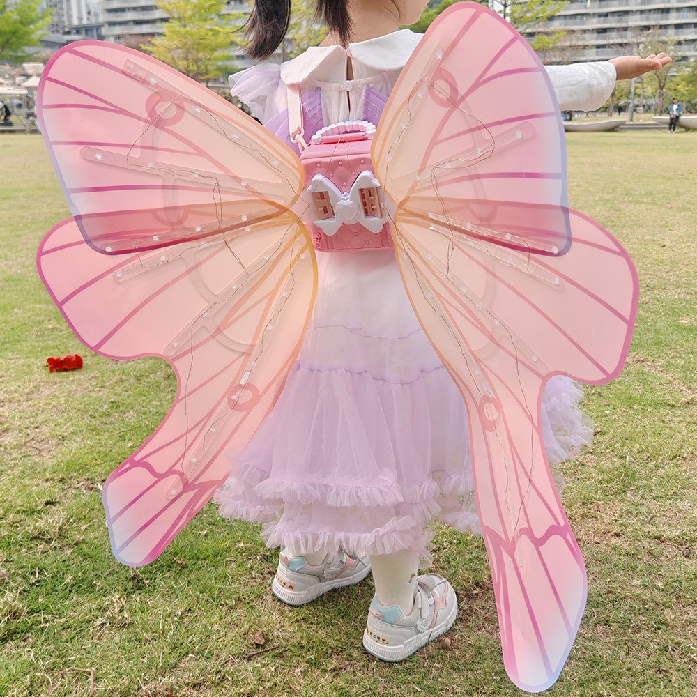 Children's Electric Butterfly Glowing Wing Toy Girl