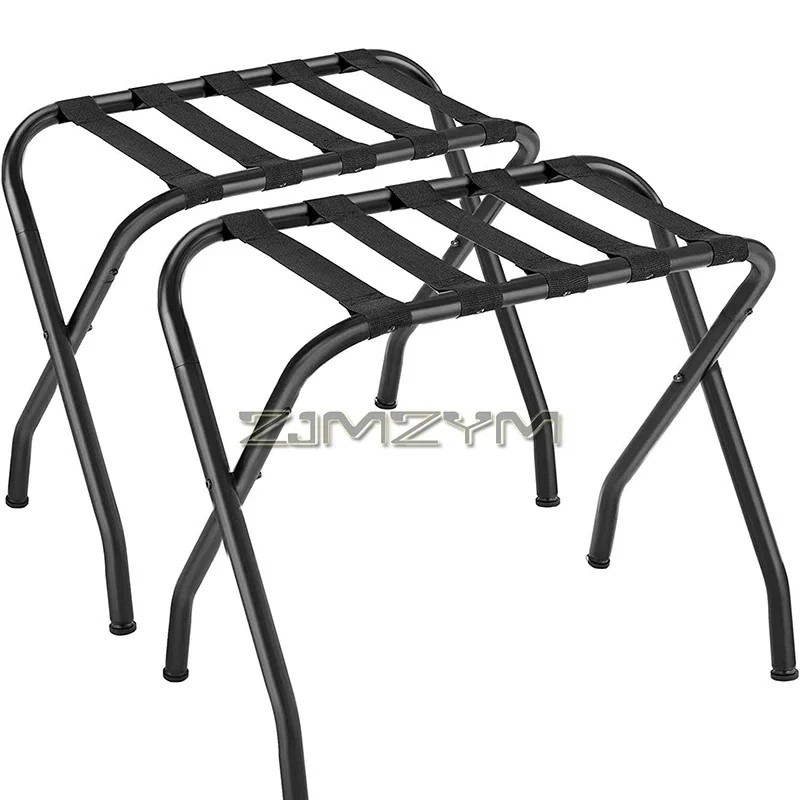Luggage Rack: Foldable Suitcase Stand with Steel Frame for Guest Room