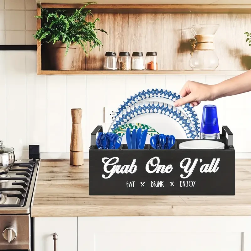 Table Caddy With Napkin Holder