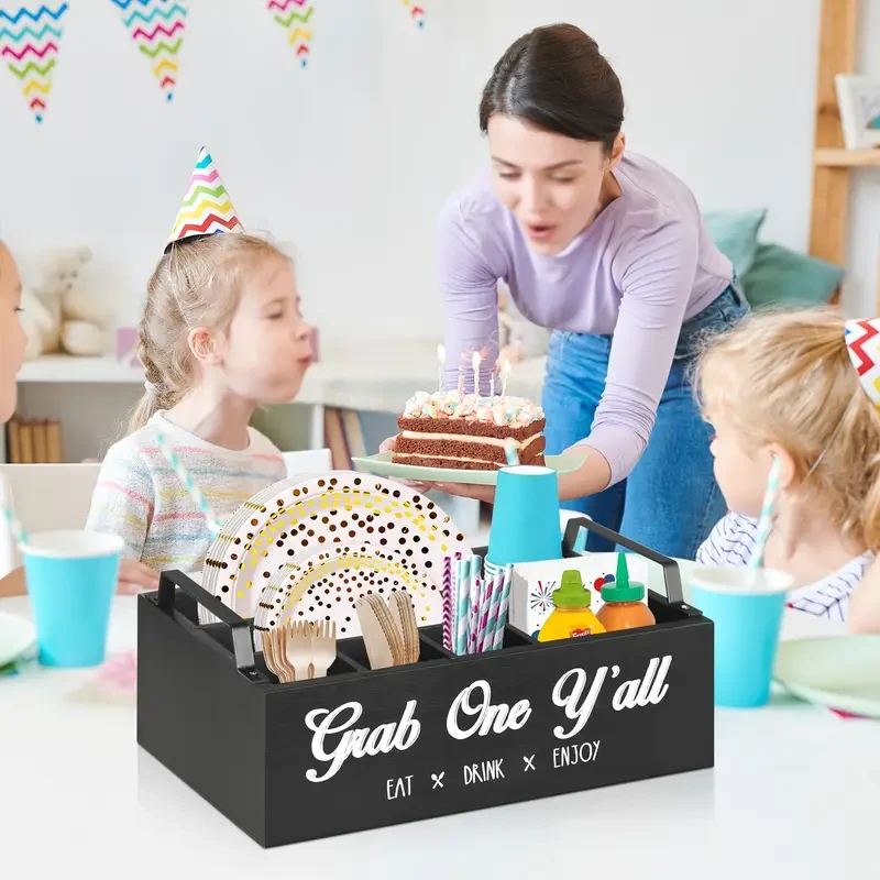 Table Caddy With Napkin Holder