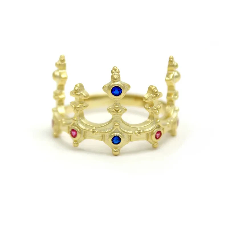Vintage castle crown ring