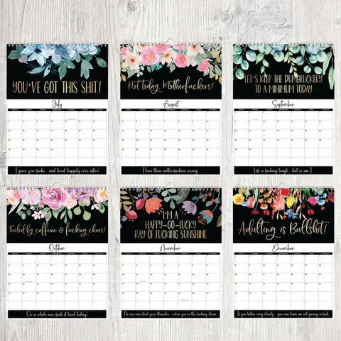 2025-2026: Fuck It or Fuck Me' Calendar for Tired-Ass Women
