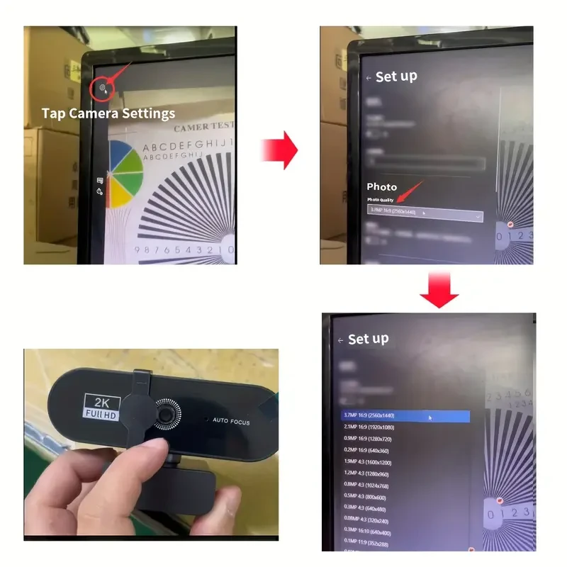 4K Autofocus Webcam - Crystal-Clear Audio, USB Plug-and-Play, Wide Compatibility
