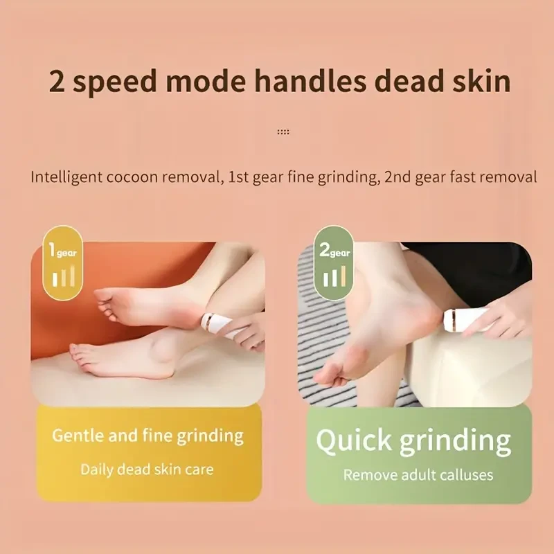 Electric Feet Callus Remover - Rechargeable Pedicure Tool for Smooth and Soft Feet