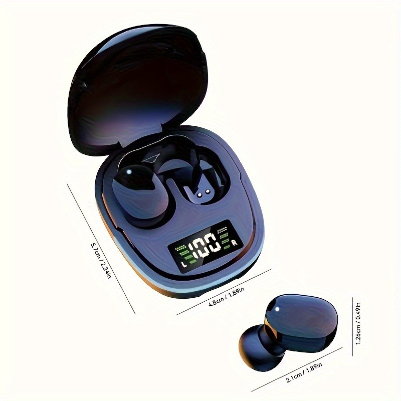 2024 New Wireless Earphones Headphones with LED Display  Touch In-Ear TWS Wireless Earbuds, Sports Music Game Headset for iOS/Android