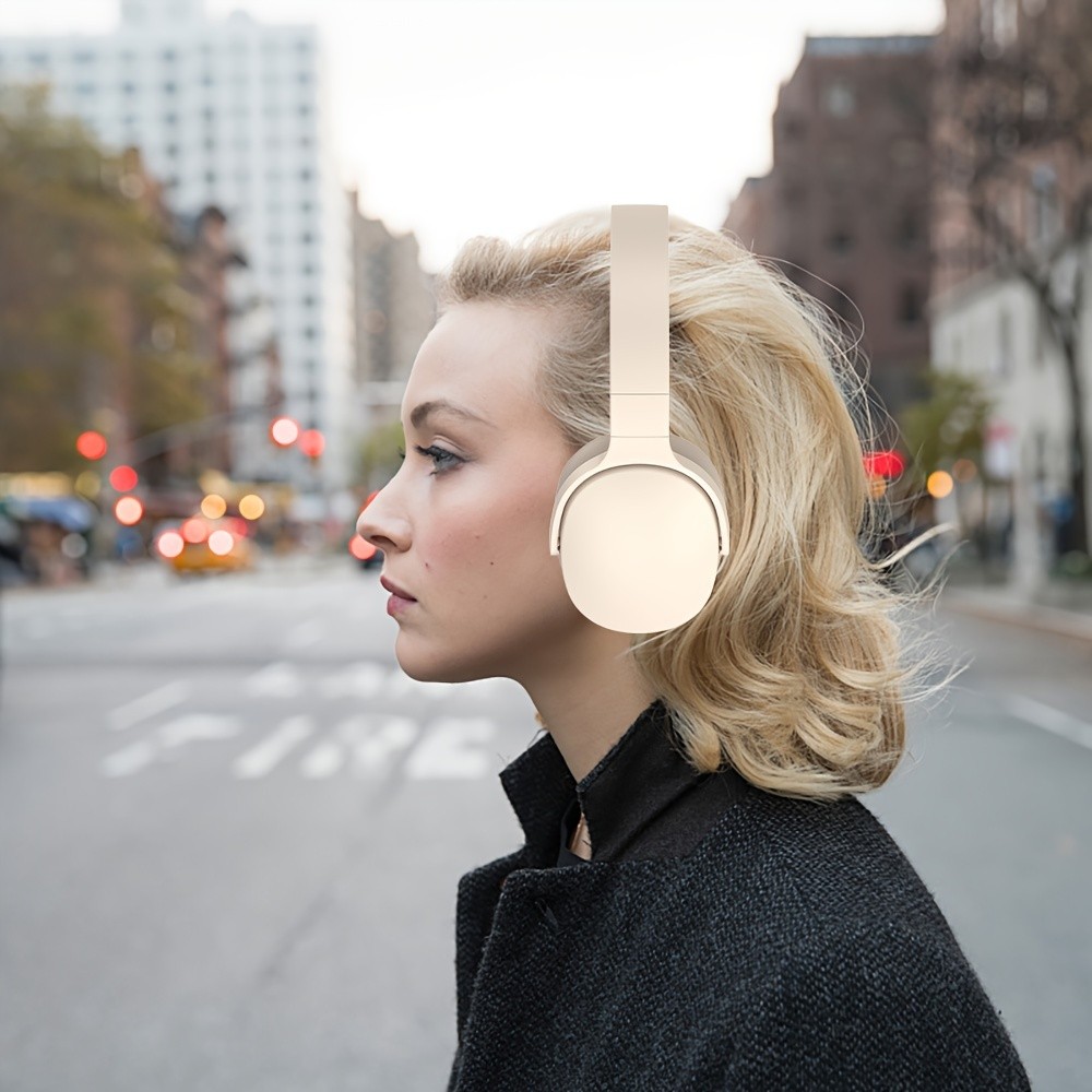 New Wireless Headset Headphone  Stereo Noise Cancelling, Long Battery Life, E-sports Gaming Headset, Foldable Headphones  Perfect Gift for Friends