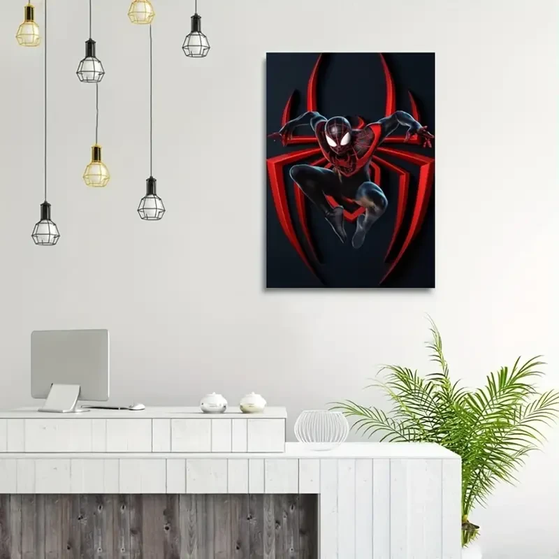 Spider-Man Licensed Canvas Art by UME - Framed Wall Decor, Ready to Hang