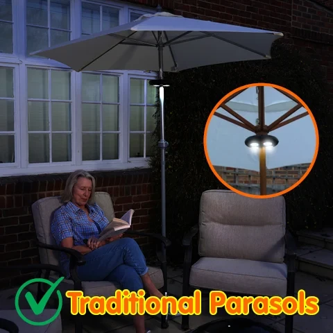 Garden Dining Table Tent Disc Light