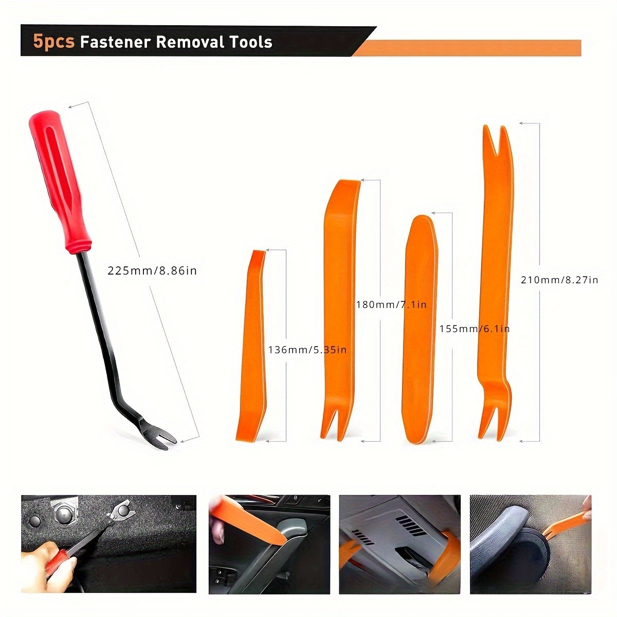 725pcs Auto Fastener Clips Kit  Car Body Push Retainer Pin Rivet Bumper Door Trim Panel Retainer Fasteners with Auto Removal Tool