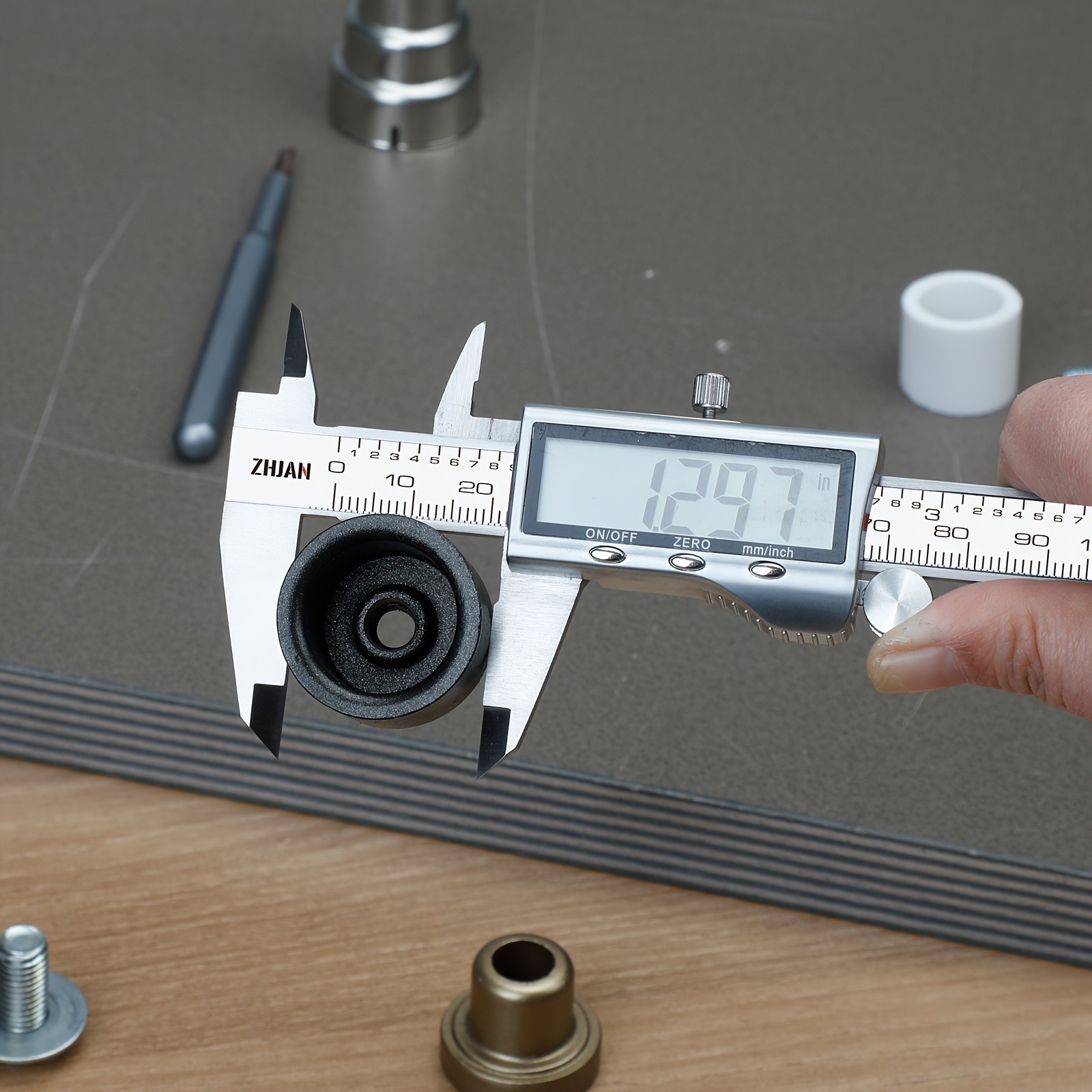 Stainless Steel Digital Caliper with Large LCD Screen and Automatic Closing Function - Measures in Inches and Millimeters (6 Inches /150 Mm) - Accurate and Easy to Use