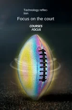 HOLOGRAPHIC GLOWING REFLECTIVE FOOTBALL