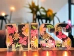 Floral Resin Night Light