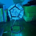 3D Infinity Dodecahedron Table Lamp - A visual feast through dimensions