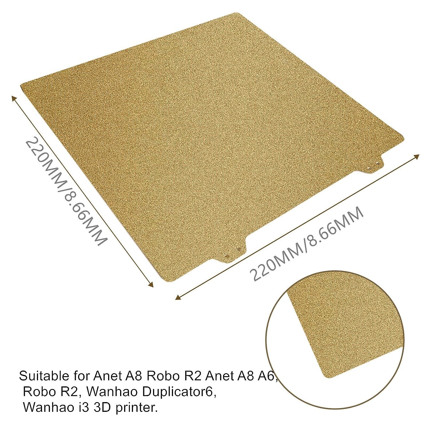 PEI Sheet 220/235/310mm Double-Sided PEI Magnetic Build Plate  Spring Steel Sheet with Magnetic Base for Ender 3, CR10, P1P