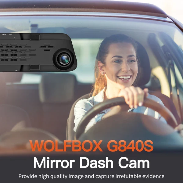 Mirror Dash Cam 2160P Full HD Smart Rear View Camera Mirror Dash Cam