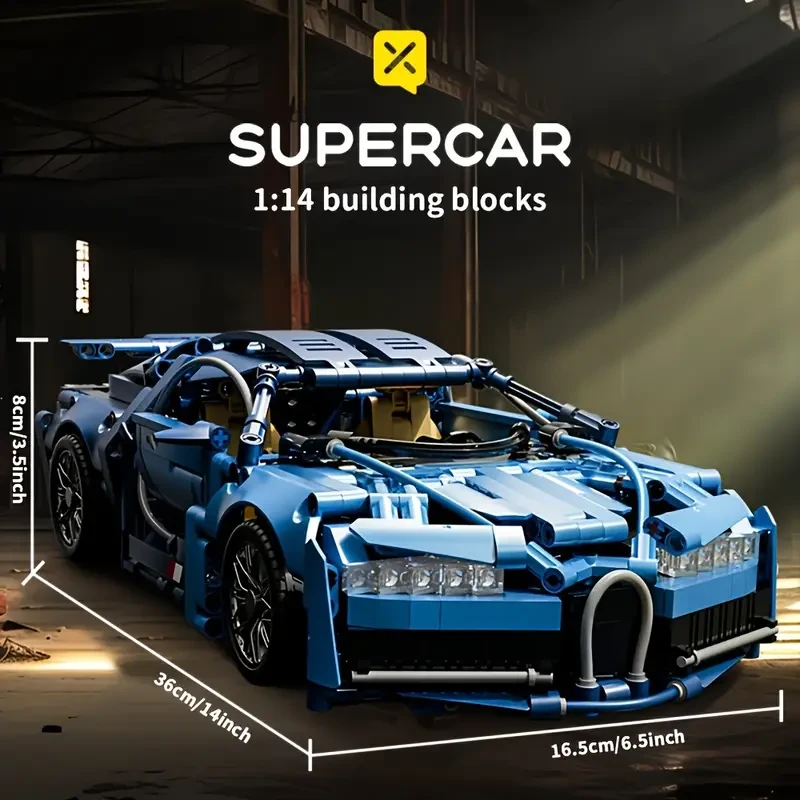 1259pcs Supercar Building Blocks Model Toy Set