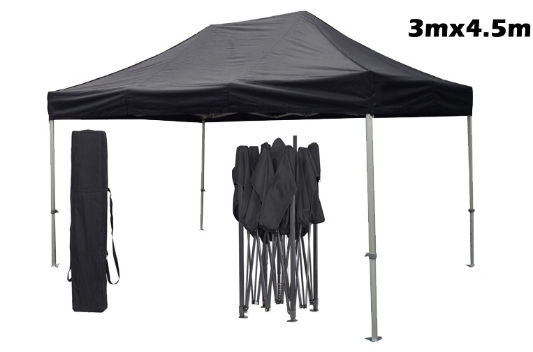 Heavy Duty Pop-Up Gazebo Marquee Tent 3m x 4.5m with Side Walls - Easy Setup & Portable Outdoor Canopy