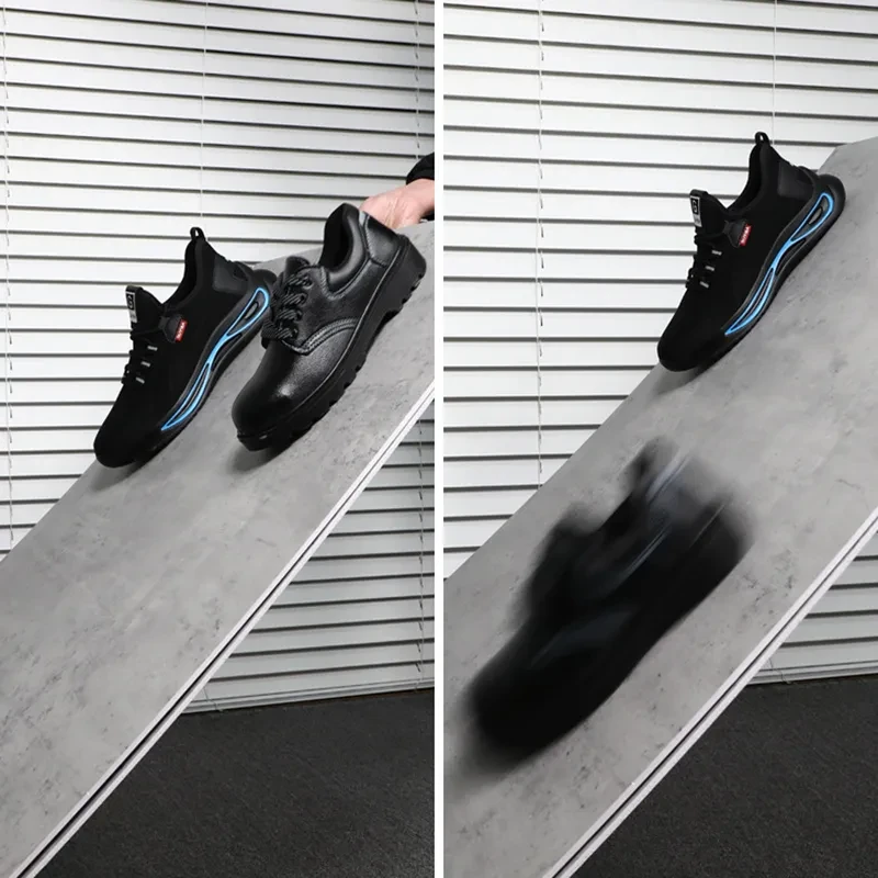 Steel Toe Shoes For Men Work Safety Shoes Nonslip Indestructible Sneakers