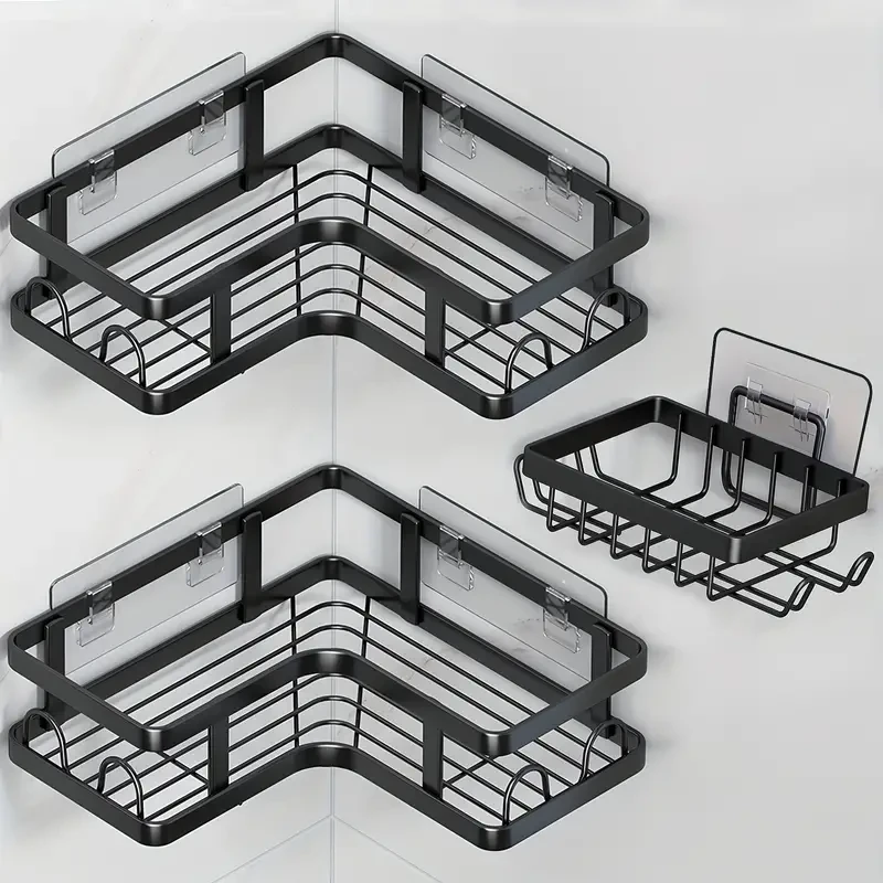 3pcs Corner Shower Shelves