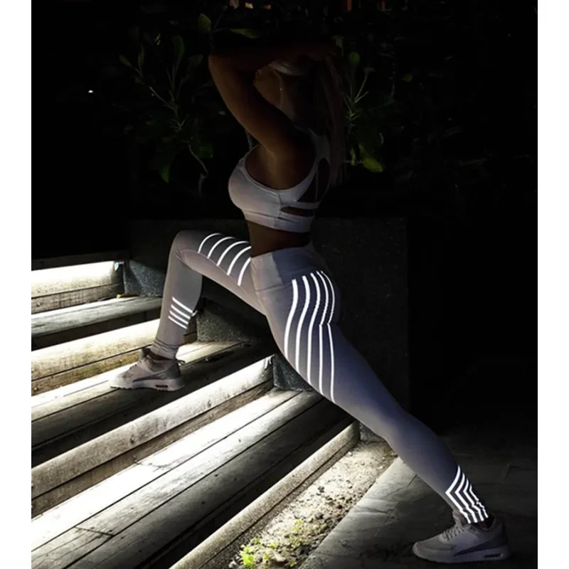 Printed Reflective Sport Yoga Pants Women
