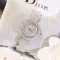 Steel band crystal full diamond watch for women