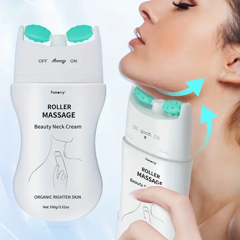 Neck Firming Cream for Women with Roller