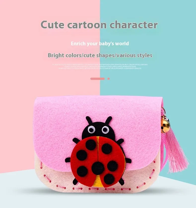 Cartoon Non-woven Bag Kindergarten Paste Material Package Educational Toys
