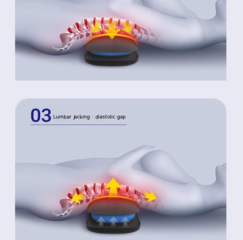 Airbag Traction Instrument Red Light Waist Pillow Hot Compress Automatic Timing Pulse Lumbar Spine Massage Pillow