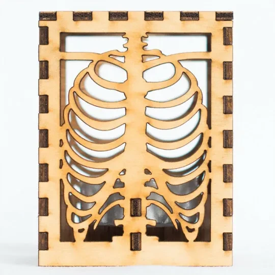 Halloween Shadow Lamp Head Bone Rib Shadow Lamp