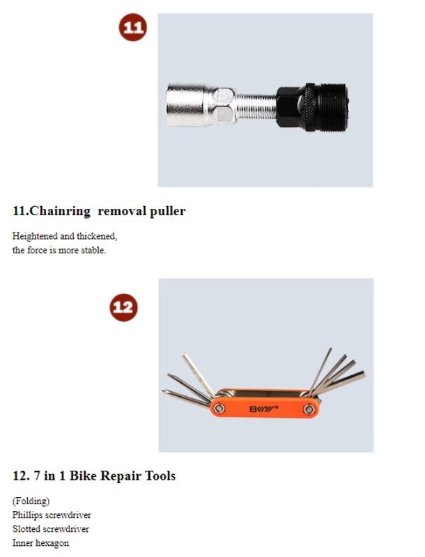Bicycle Repair Tools Set Kit Bike Accessories