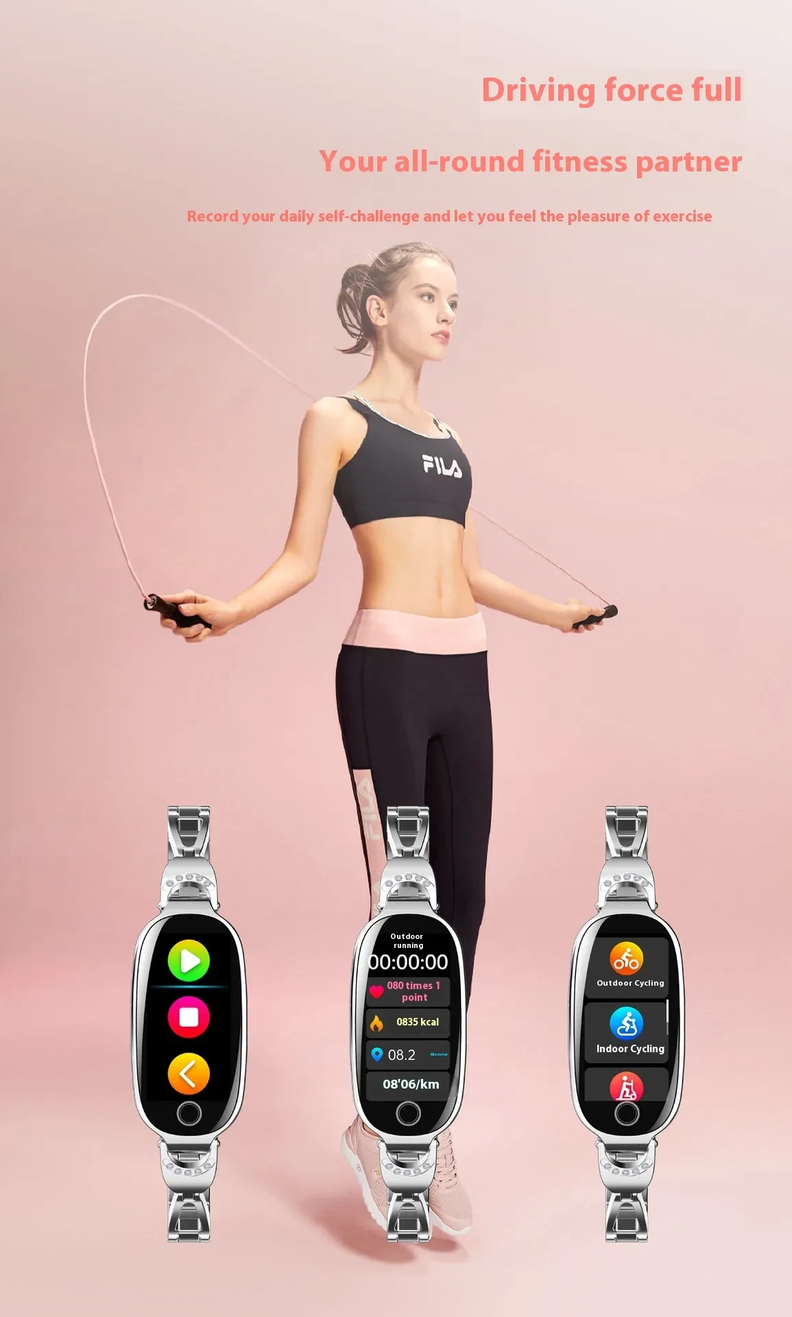 Women's Smart Watch Non-invasive Blood Glucose Menstrual Reminder