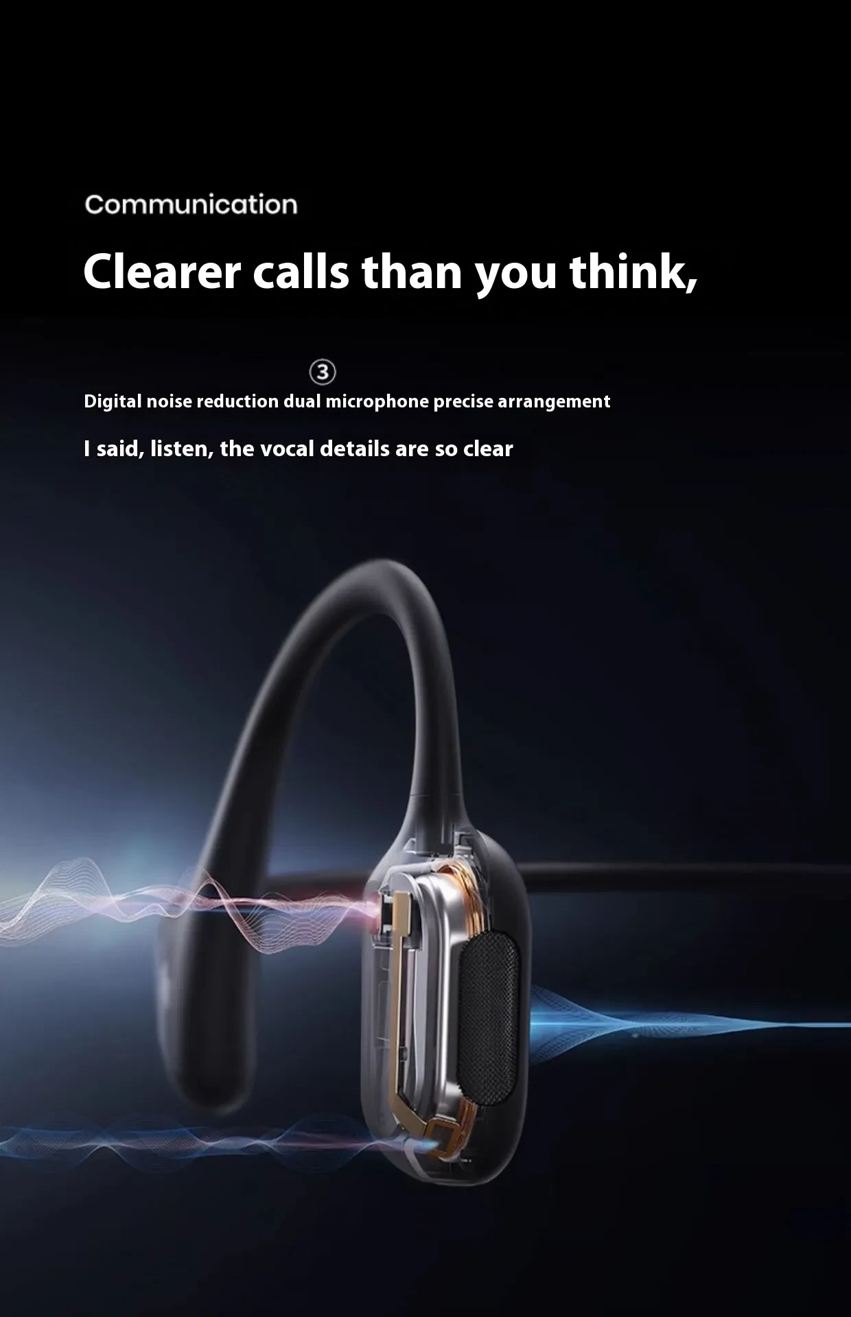 Bone Conduction Wireless Motion Bluetooth-compatible Earphones