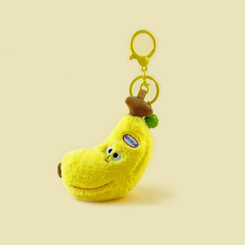 Plush Cooing Banana Keychain