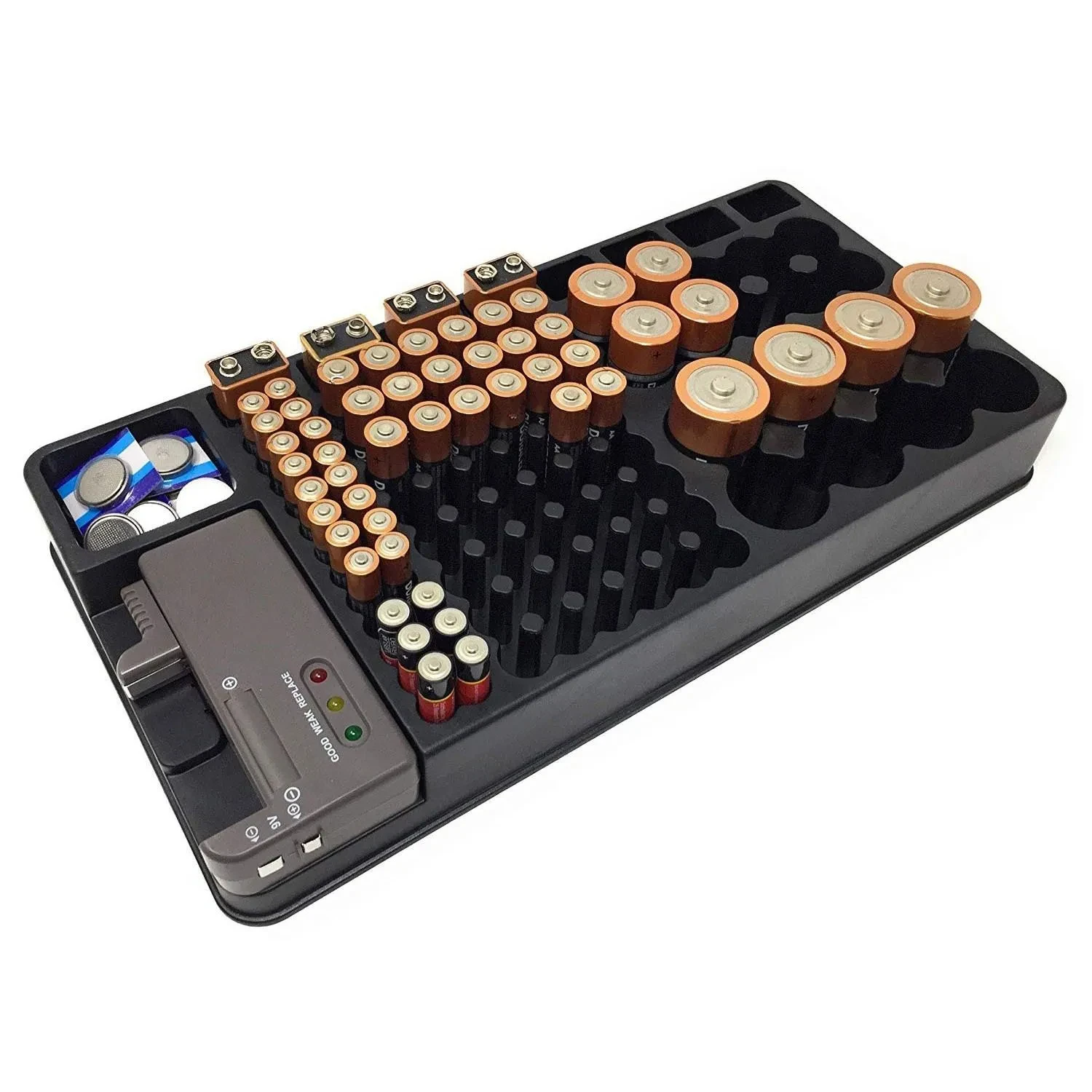 Battery Organizer Storage Case