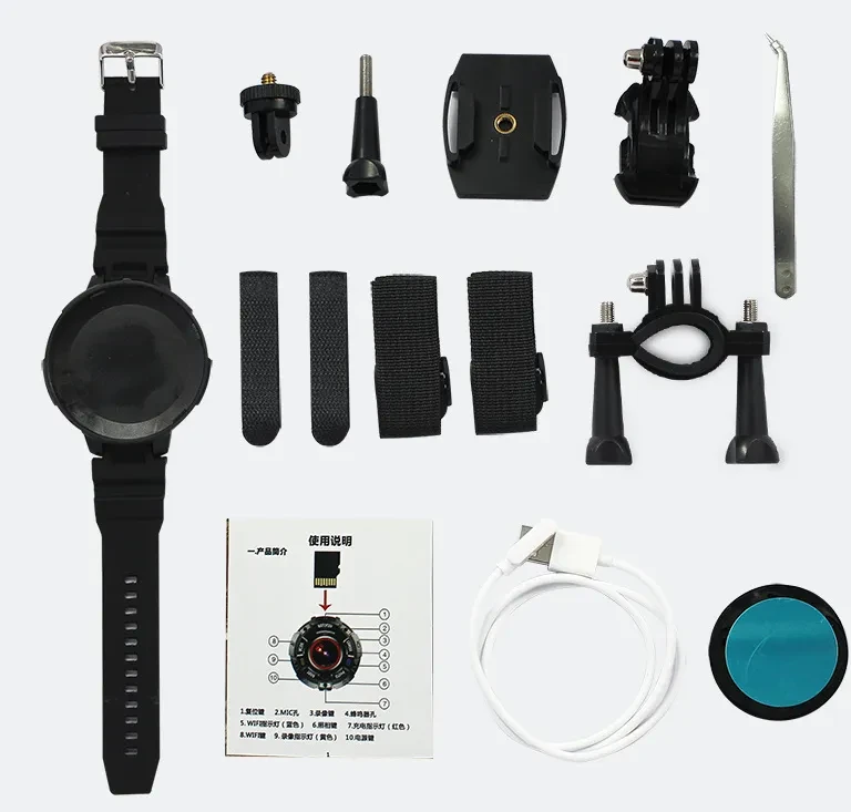 Waterproof sports digital camera dust fall