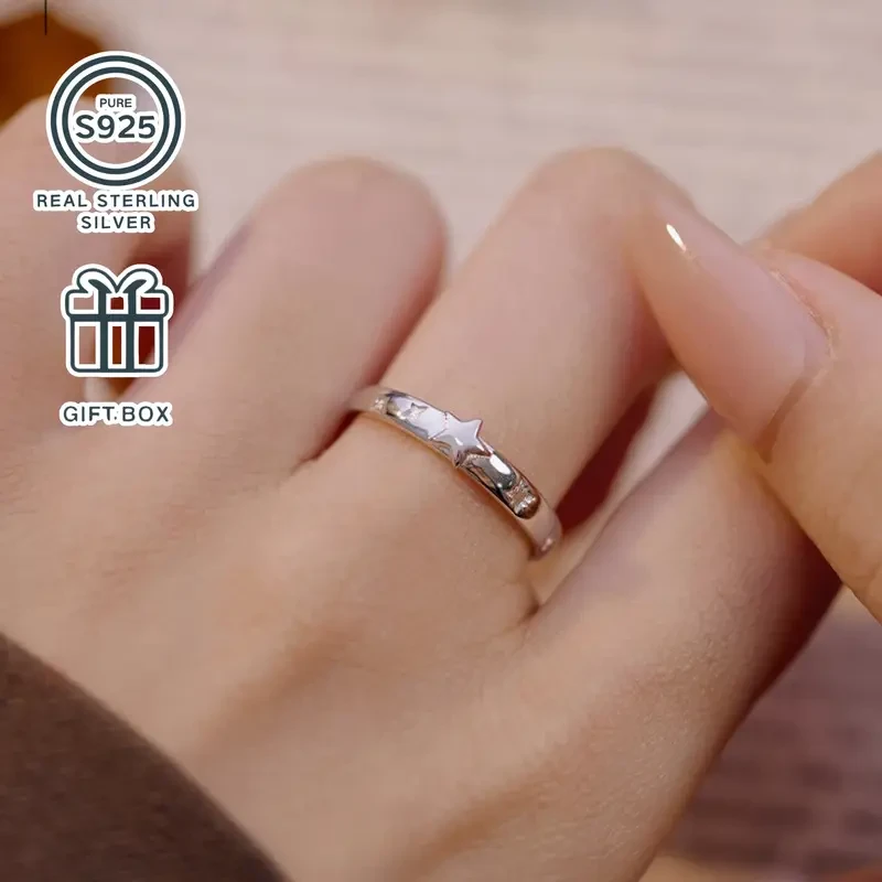 S925 Silver Star Ring  A Minimalist Statement of Light, Style, and Everyday Confidence