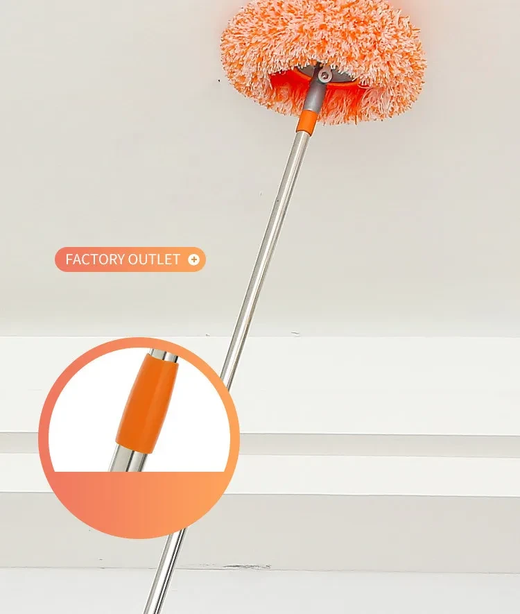 Electrostatic Dust Removal Stainless Steel Sun Flower Floor Mop