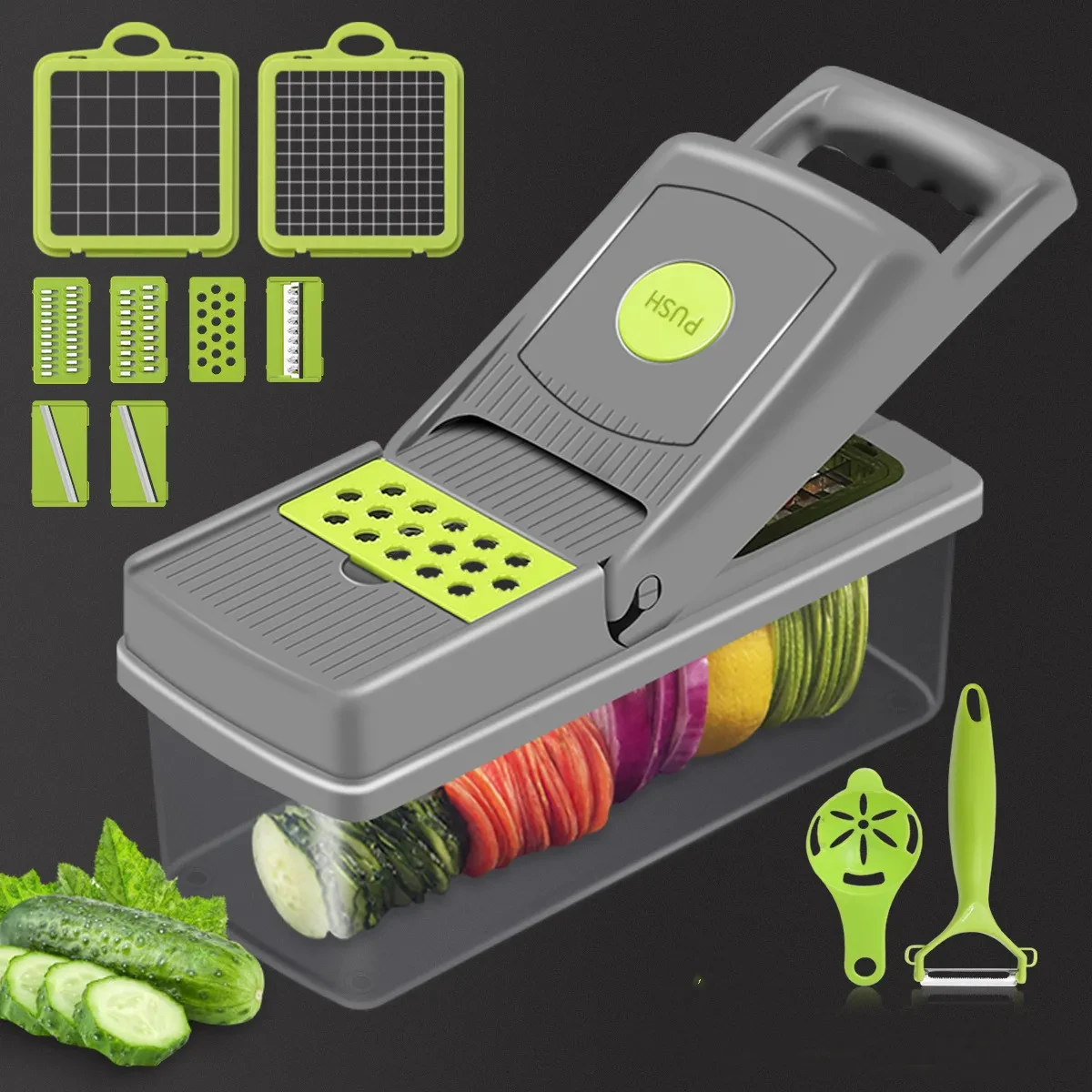 Grater With Container and Lid