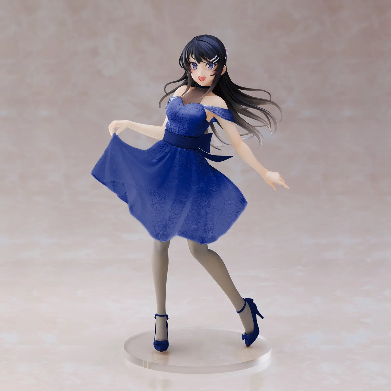 Sakurajima Mai Blue Dress Beautiful Girl Anime Statue