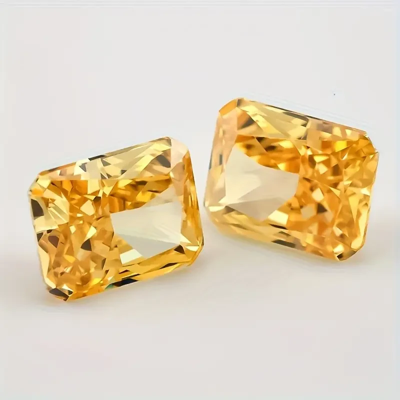 1pc 7A Ice Cut 8X10mm Colored Zirconia for Ring, Pendant, Necklace, Earring Making