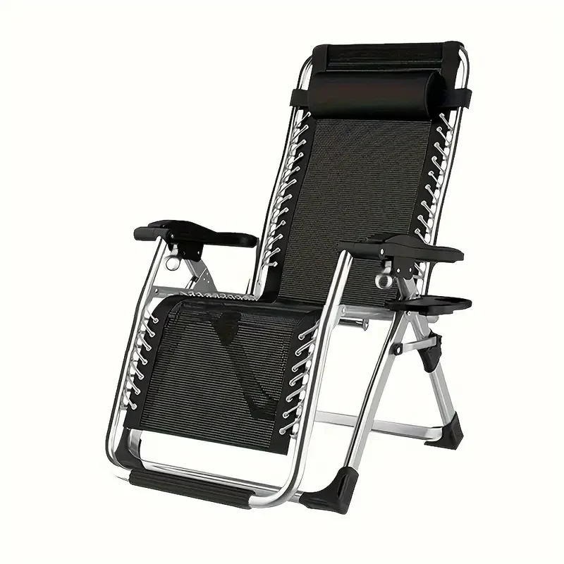 Zero Gravity Chair Premium Outdoor Folding Lounge Chair for Lawn, Adjustable Reclining with Optional Cushion